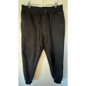 YeoKou Thermal Fleece Lined Warm Thick Heavy Black Sweatpants